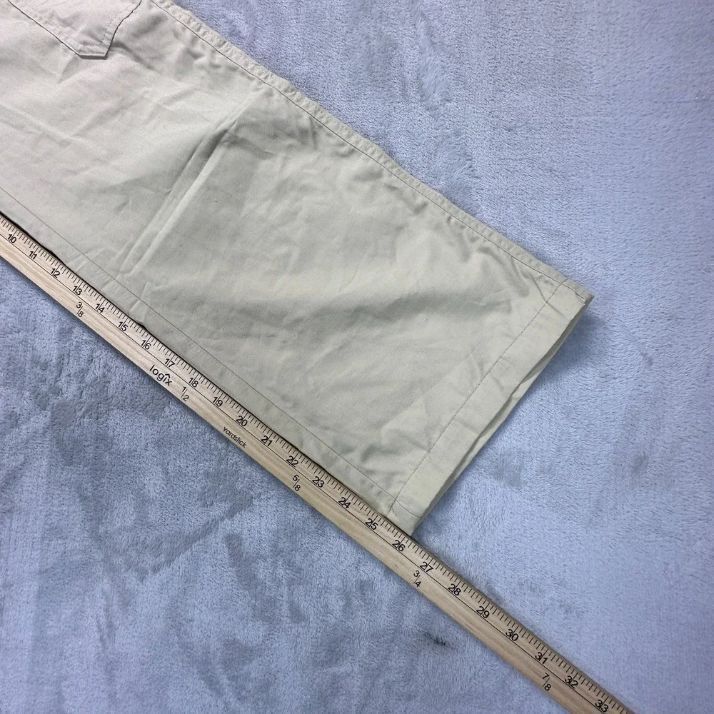 NYC Cargo Pants Girls Medium 12 Beige Cotton Utility Outdoor Travel High Rise